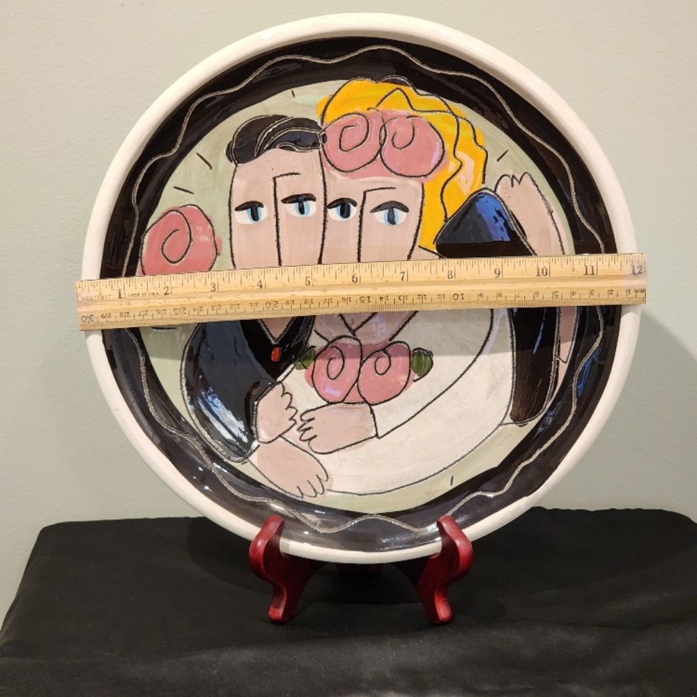 Vintage Sandra Magsamen Wedding Plate - Picture 3 of 5